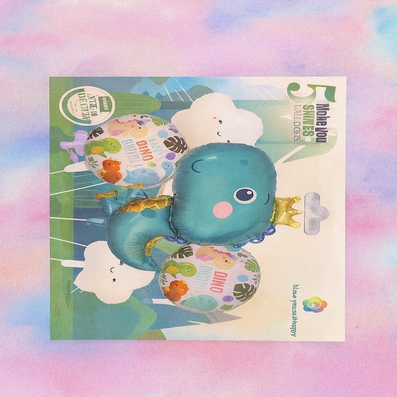 بالون بادی طرح دایناسور 5 تیکه