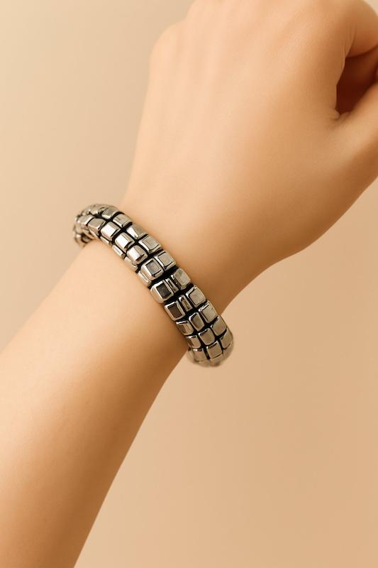 دستبند مهره های کریستالی (طرح زارا)