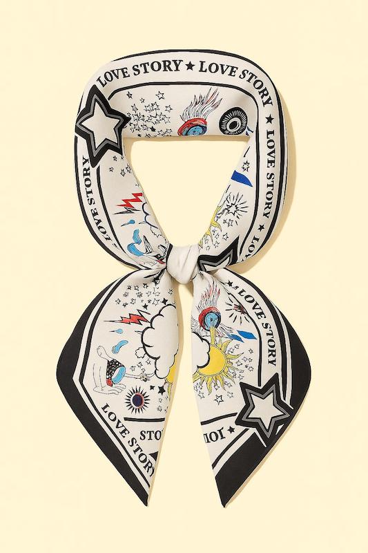 مینی اسکارف طرح چشم نذر