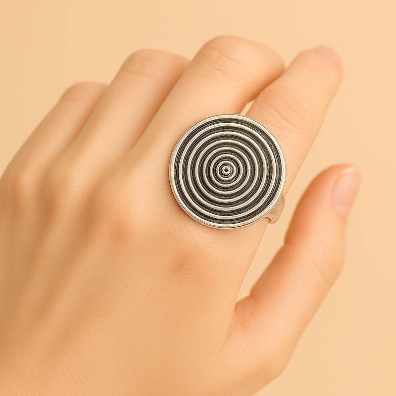 انگشتر ورشو طرح دایره ای