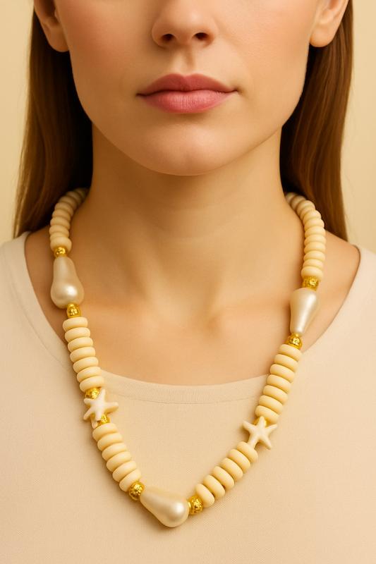 گردنبند مرواریدی صدفی