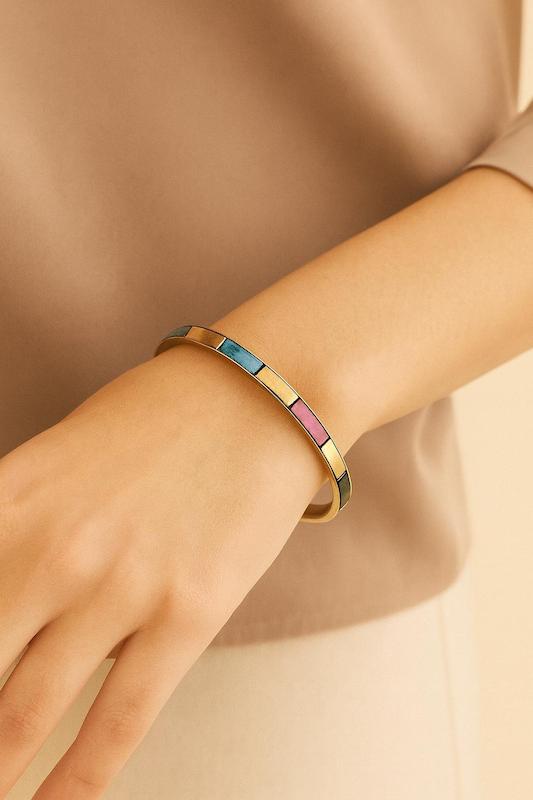 بنگل برنجکاری - رنگی - سایز متوسط