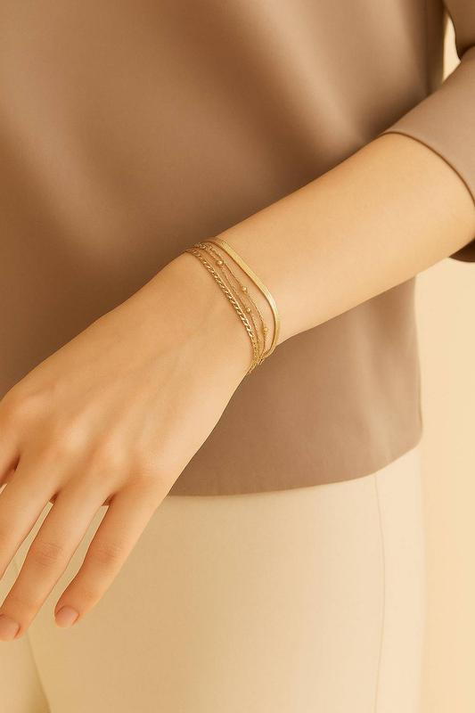 دستبند 3 رج ساده