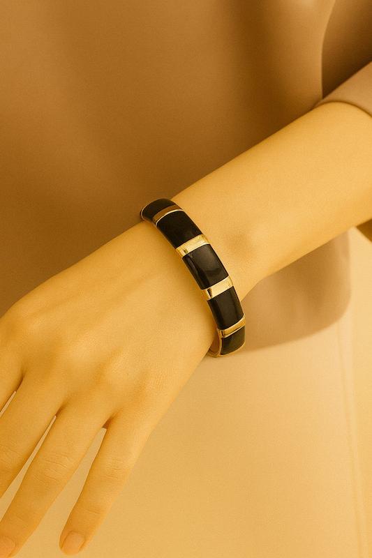 بنگل طلایی مشکی