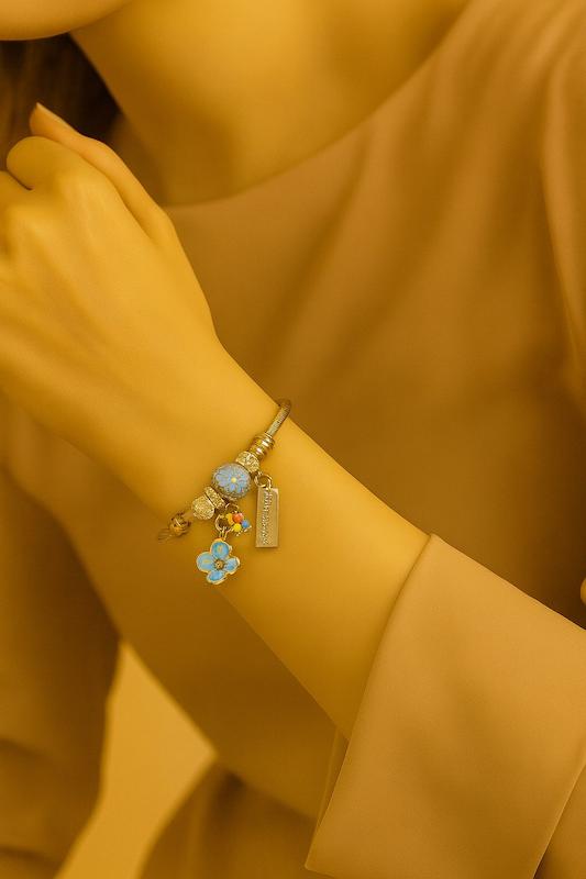 دستبند پاندورا - مدل گوی آبی