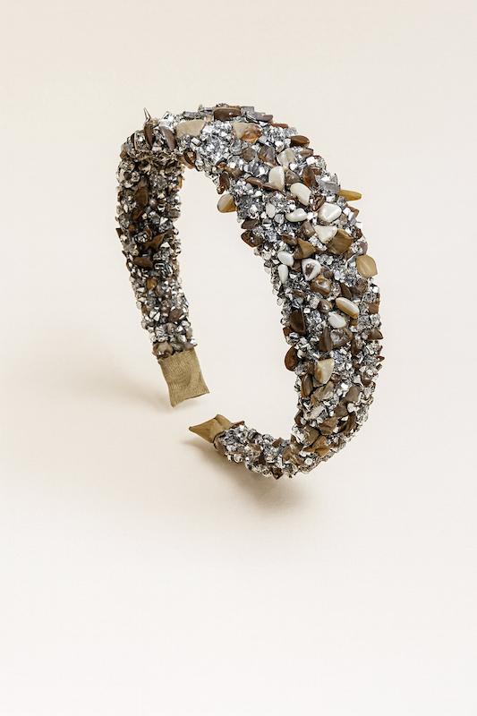 تل سنگکاری شده - نقره ای