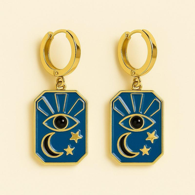 گوشواره طرح چشم ندز