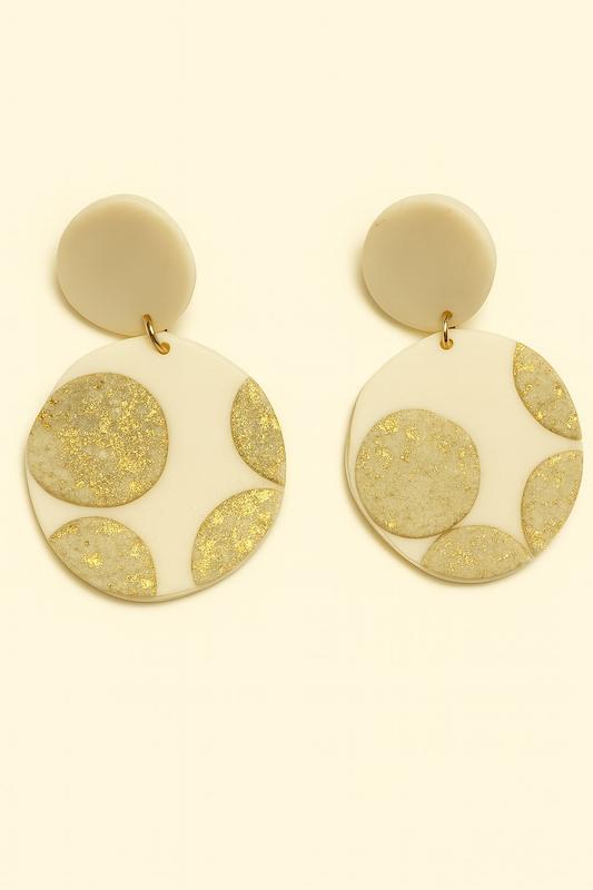 گوشواره خمیری - دایره طلایی