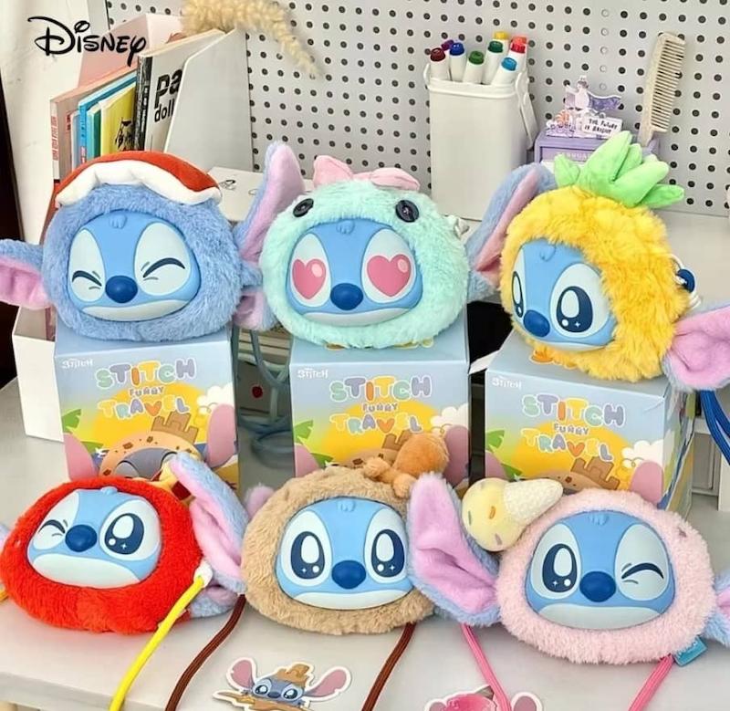کیف شانه ای (شانسی) طرح سفر بامزه استیج - stitch funny travel