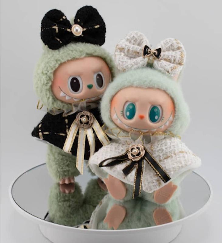 لباس عروسک labubu رنگ مشکی (لبوبو) - طرح ویکتوریا victorian