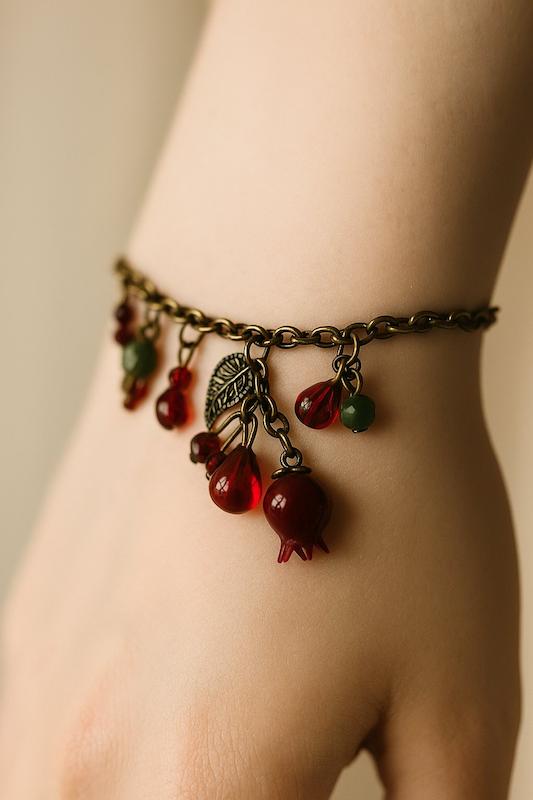 دستبند طرح انار