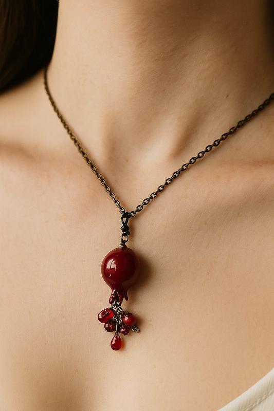 گردنبند طرح انار کامل