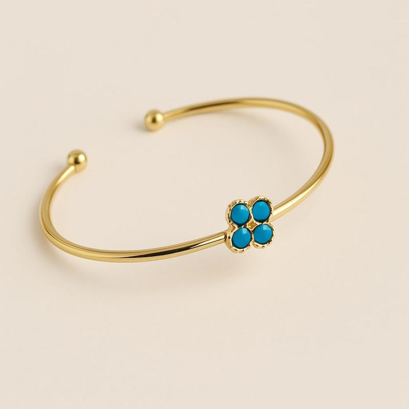 دستبند چهار پر آبی