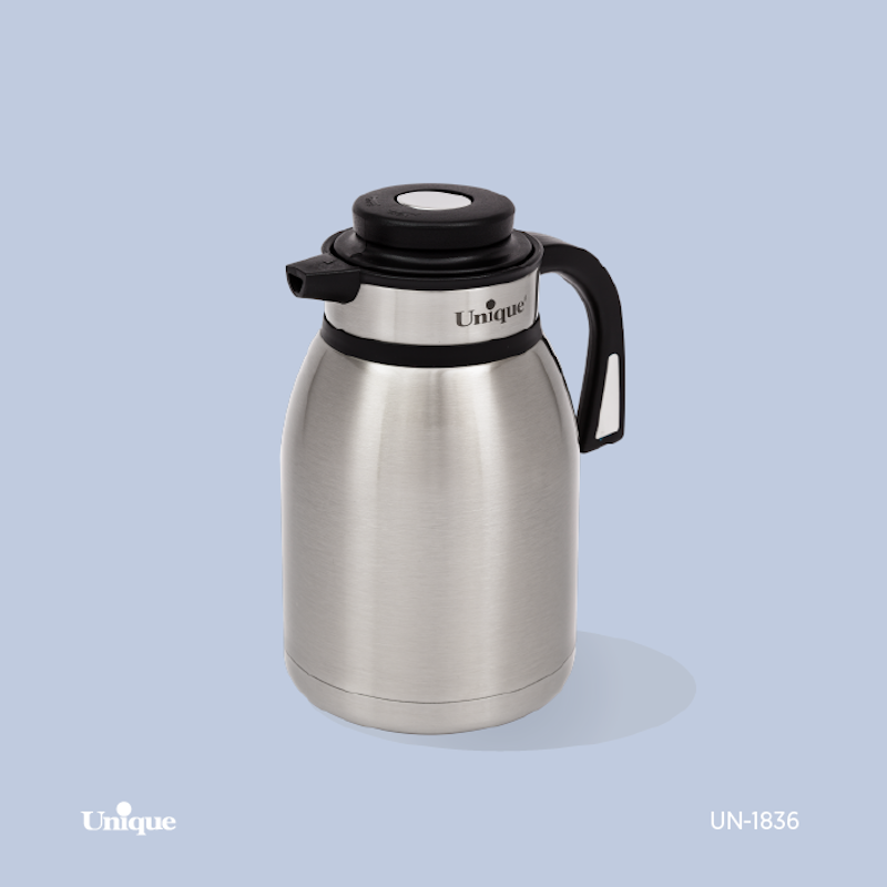 فلاکس 1.5 لیتر استیل دکمه وسط UN-1836