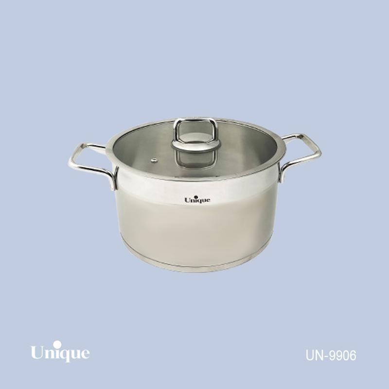 قابلمه استیل سایز 24(فلت) یونیک UN-9906