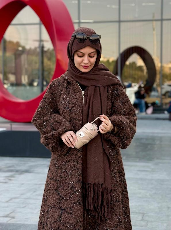 عبای موهر کلاه دار