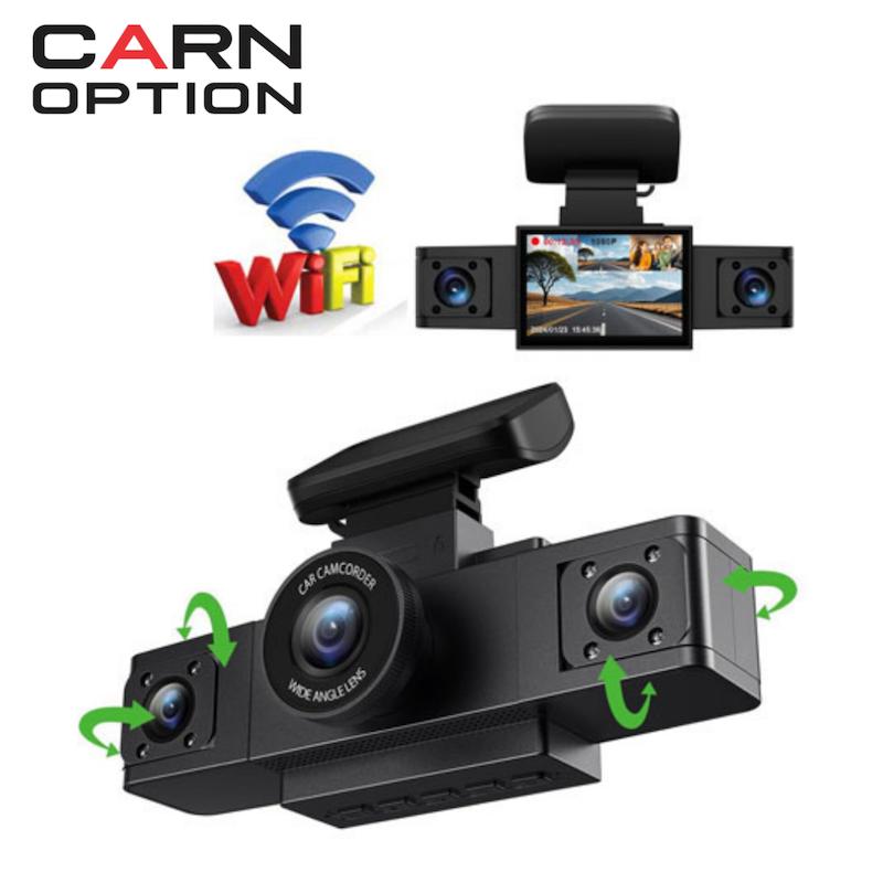 دوربین ثبت وقایع خودرو - سه دوربین برای ضبط تمامی جهت ها - وای فای دار