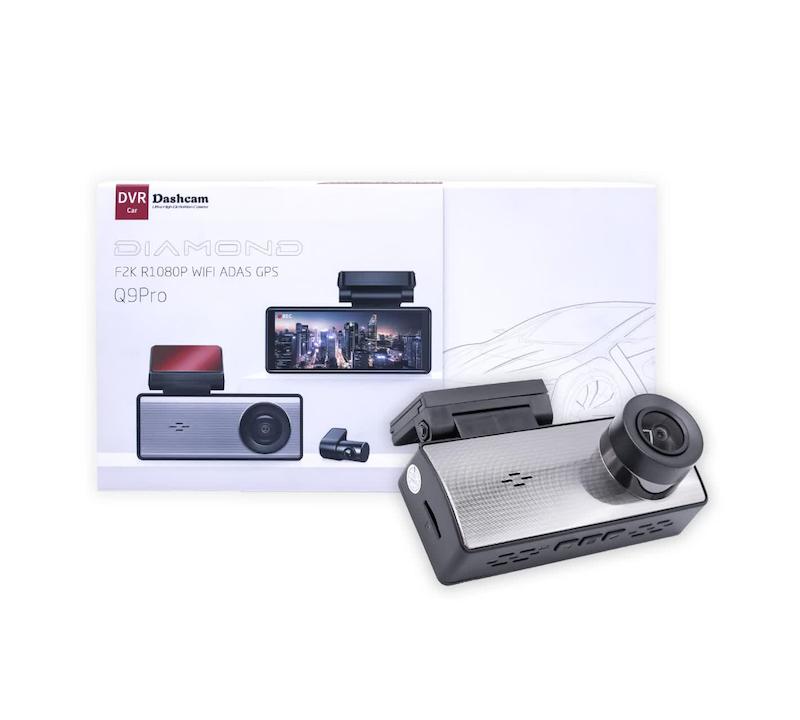 دوربین ثبت وقایع خودرو مدل Q9 دو دوربین - وای فای دار - 4K - اورجینال