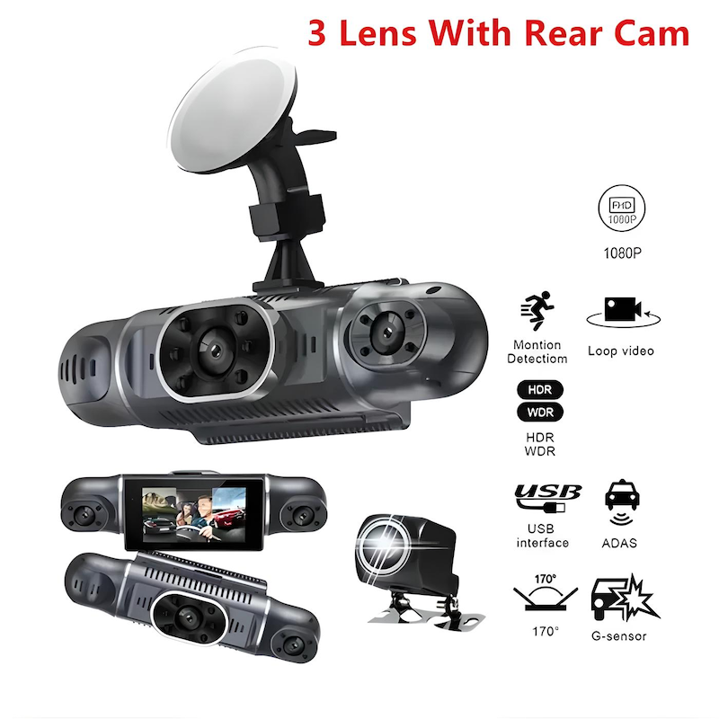 دوربین ثبت وقایع خودرو ، چهار دوربین ، فول اچ دی ،  اورجینال