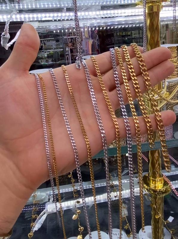 زنجیر استیل مدل کارتیر تراش دار