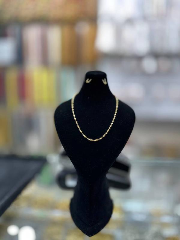 گردنبند استیل مدل دیسکو