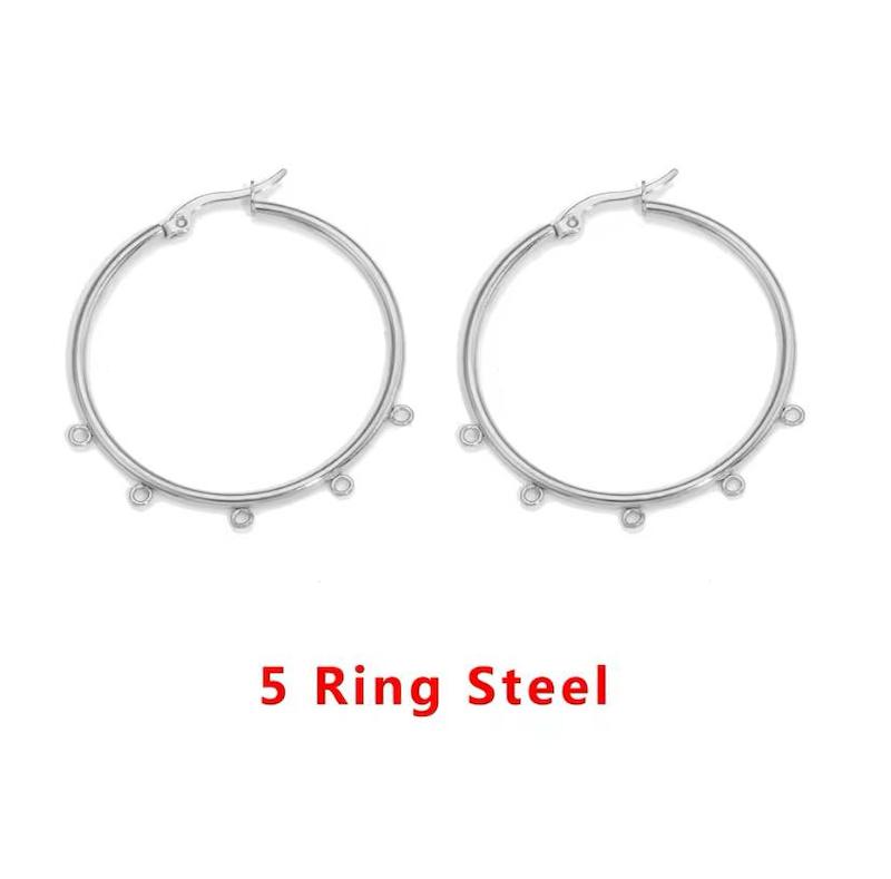 گوشواره حلقه ای آویز دار