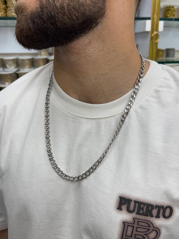 گردنبند استیل مردانه مدل کارتیر تخت