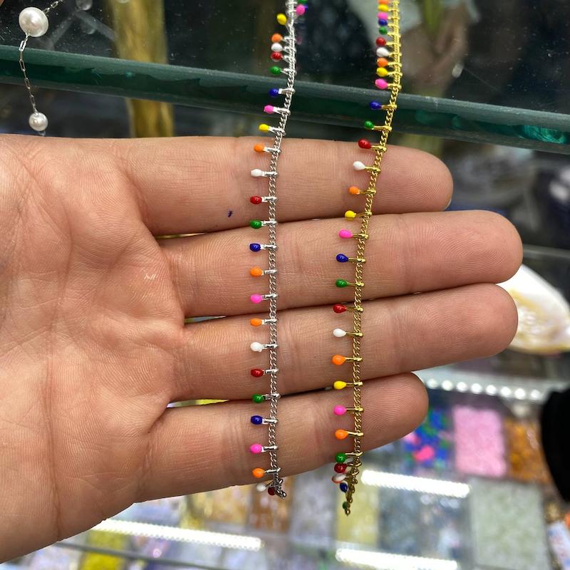 زنجیر آویز رنگی