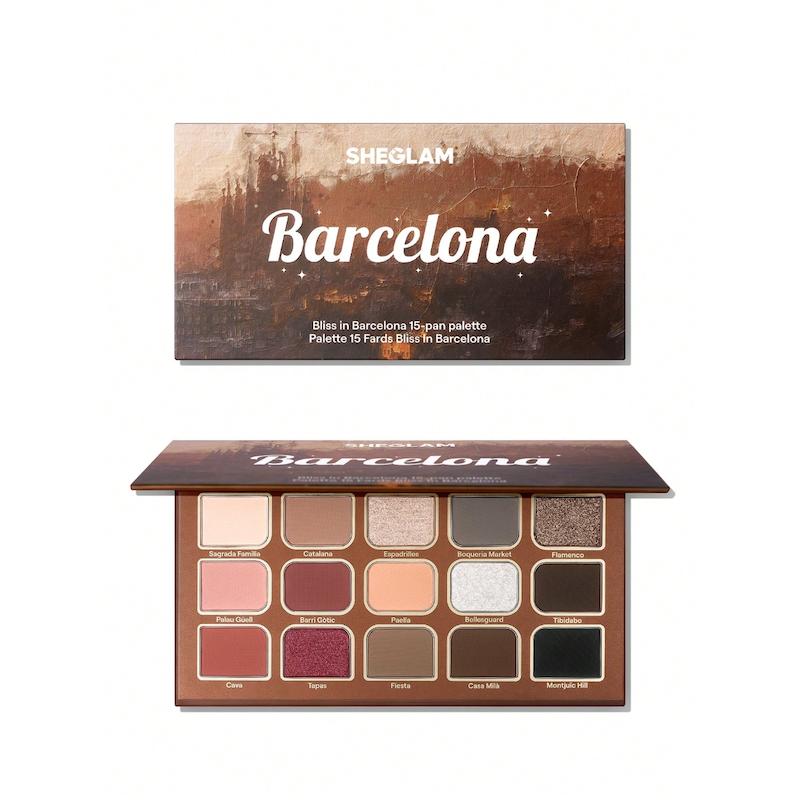شیگلم پالت سایه چشم ۱۵ رنگ مدل Bliss In Barcelona 15-Pan Palette