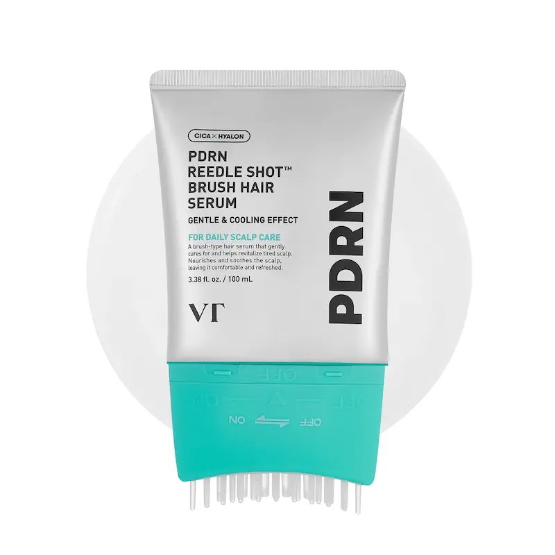 سرم کف سر براش دار ریدل شات Pdrn وی‌ تی کازمتیکس 100 میل VT Cosmetics PDRN Reedle Shot Brush Hair Serum