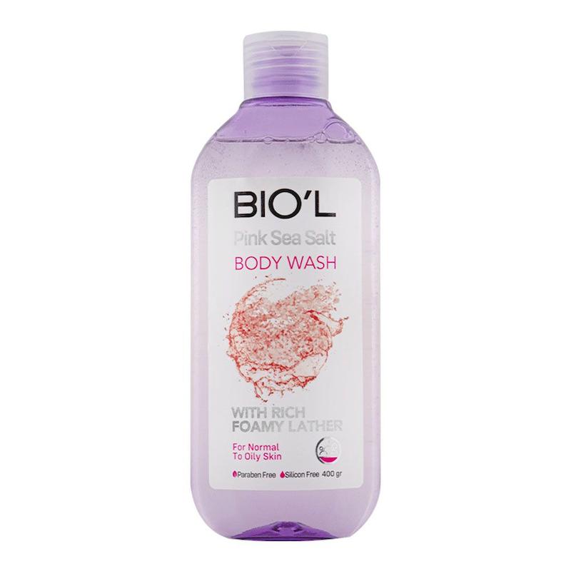 بیول شامپو بدن مدل Pink Sea Salt مناسب پوست نرمال تا چرب حجم 400 میلی لیتر Biol Pink Sea Salt Body Shampoo 400 ml