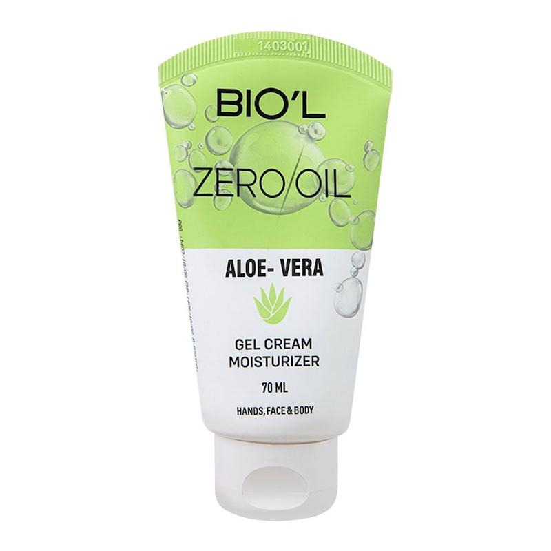 بیول کرم تیوپی زیرو اویل حاوی عصاره آلوئه ورا مناسب انواع پوست 70میل | Biol Gel Cream Moisturizer Aloe Vera Zero Oil 70ml