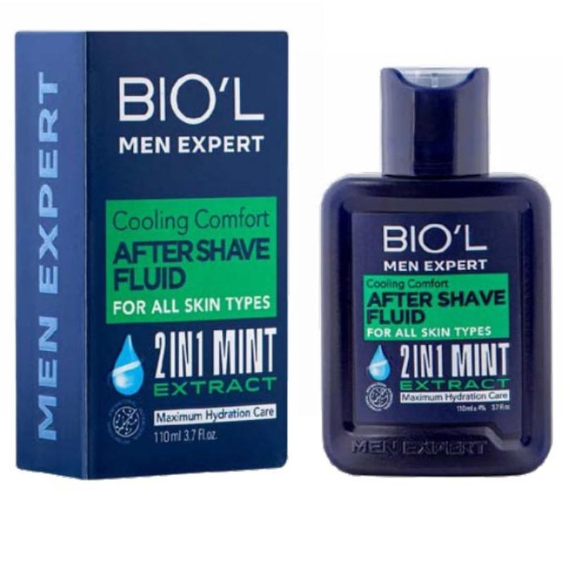 بیول افتر شیو ادکلنی آنتی باکتریال خنک کننده مینت 110 میل ( Biol Antibacterial cooling mint Men After Shave 110ml )
