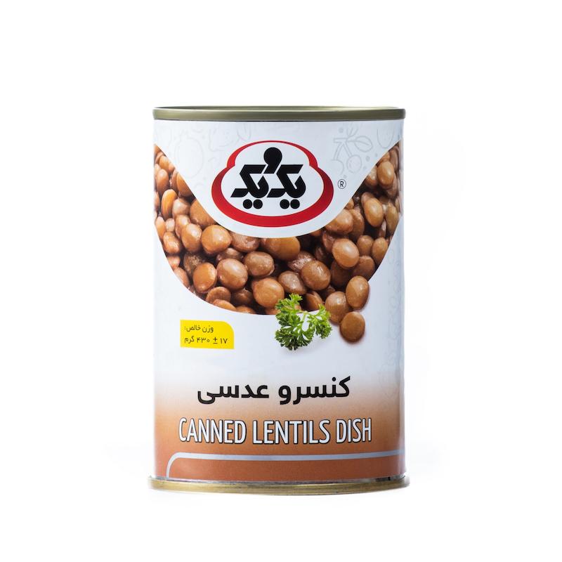 کنسرو عدسی یک و یک 410 گرم