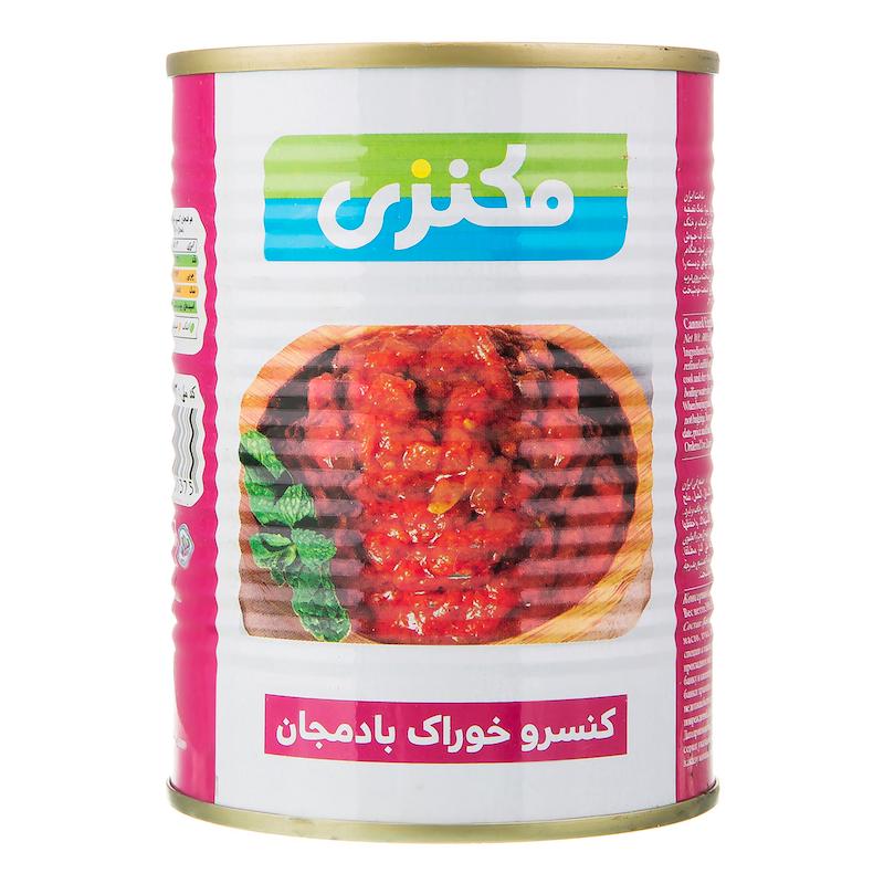 کنسرو خوراک بادمجان 380 گرم مکنزی