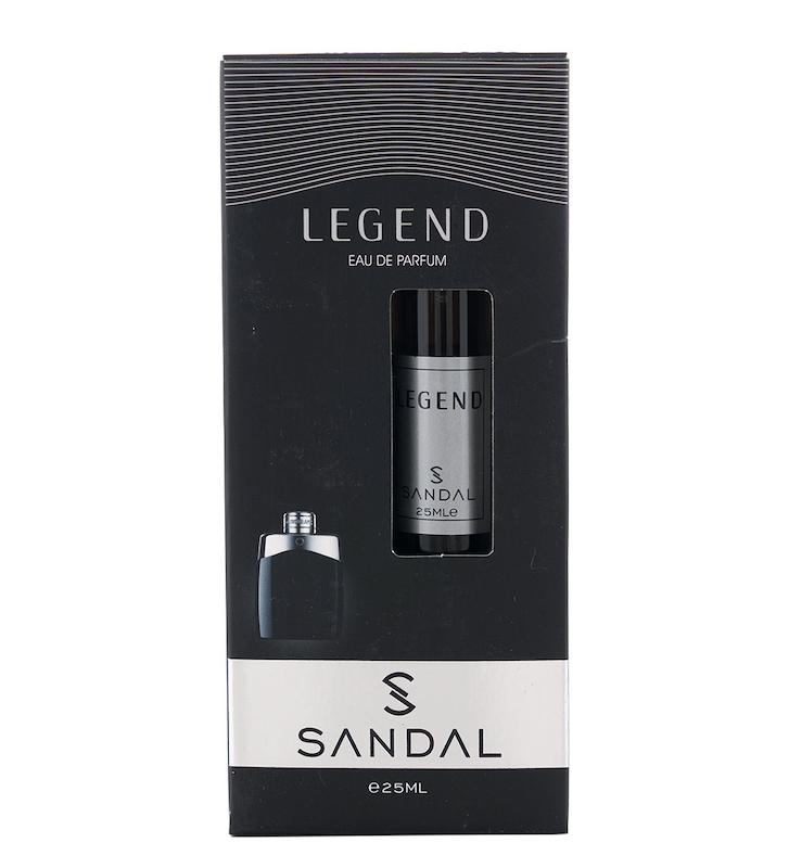 عطر جیبی مردانه صندل مدل Legend حجم 25 میلی لیتر Sandal Eau De Parfum Legend For Men 25ml
