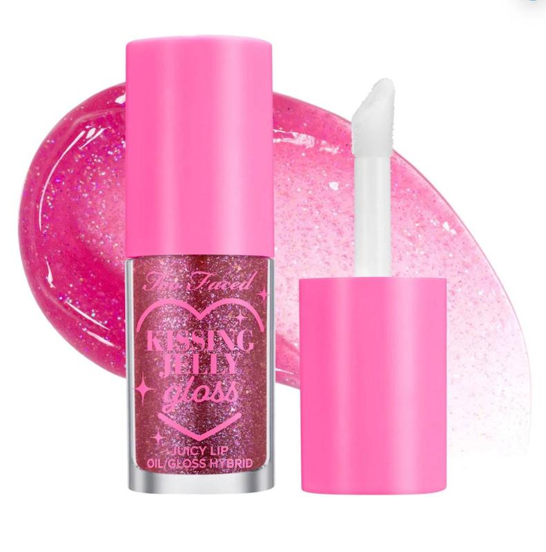  برق لب روغنی آبرسان Kissing Jelly توفیسد Kissing Jelly Hydrating Lip Oil Gloss | Too Faced