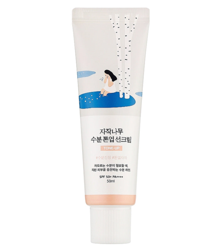 کرم ضدآفتاب تون آپ راندلب روشن کننده و ضدلک ROUND LAB Birch Moisture Tone-up Sunscreen