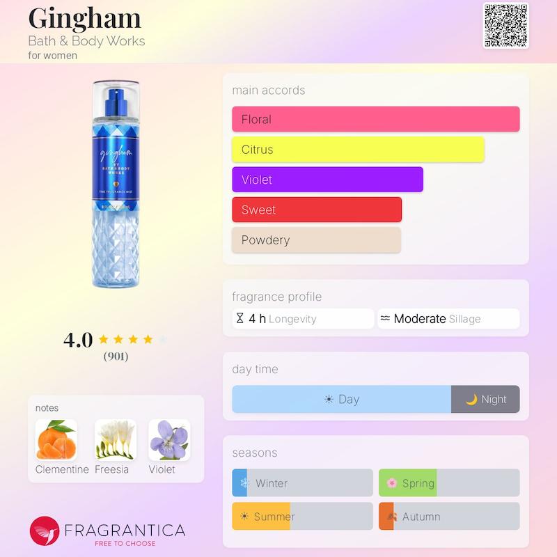 بادی اسپلش بث اند بادی وورکس Bath and Body Works رایحه Gingham حجم 236 میل