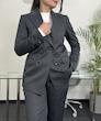 کت و شلوار زنانه زغالی  Mulina Ash کد M96، کت و شلوار رسمی زنانه، کت و شلوار اداری زنانه، کت و شلوار فاستونی زنانه، کت و شلوار کلاسیک زنانه، استایل اداری، کت و شلوار لوکس اداری، کت و شلوار رسمی طوسی زنانه، کت و شلوار سرمه ای فاستونی