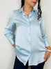 شومیز زنانه آبی آسمانی کدSilka shirt M132