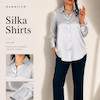 شومیز زنانه نقره ای کدSilka shirt M133