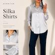 شومیز زنانه نقره ای کدSilka shirt M133