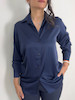 شومیز زنانه سرمه ای کدSilka shirt M134