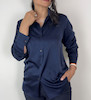 شومیز زنانه سرمه ای کدSilka shirt M134
