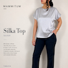 بلوز زنانه نقره ای کد Silka shirt M135