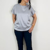 بلوز زنانه نقره ای کد Silka shirt M135