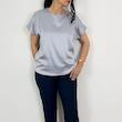بلوز زنانه نقره ای کد Silka shirt M135