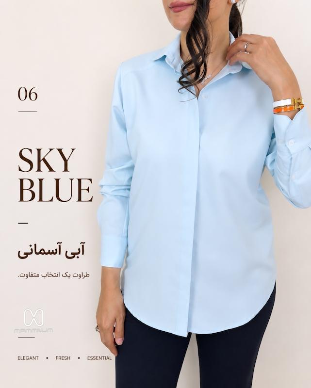 شومیز Sky Blue آبی روشن کد M89