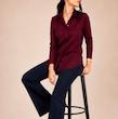 شومیز بیسیک Burgundy زرشکی M160